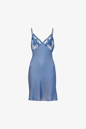 Chantelle Womens Fleurs Lace Woven Nightdress