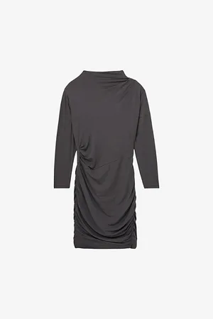 Reiss Womens Ari Ruched Stretch-Jersey Mini Dress