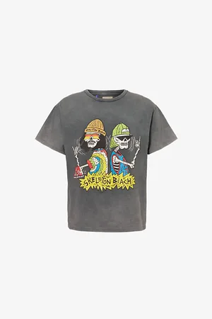 GALLERY DEPT. Mens Skeleton Beach Brand-Print Cotton-Jersey T-Shirt