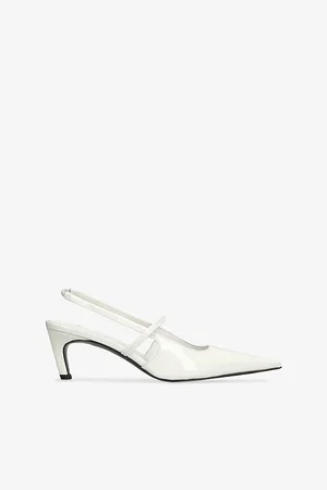 Totême Womens Sharp Pointed-Toe Leather Heels