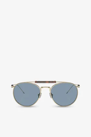 Brunello Cucinelli Womens Bc2004St Sartorial Sunset Phantos-Frame Titanium Sunglasses
