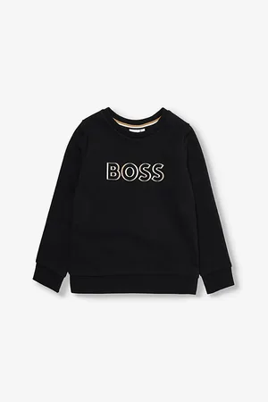 HUGO BOSS Emed-Branding Crew-Neck Cotton-Jersey Sweatshirt 4-16 Years