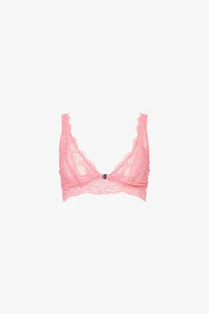 Savage X Fenty Womens Romantic Corded Front-Closure Lace Bralette