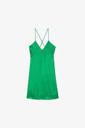 Zadig & Voltaire Womens Rayonna V-Neck Recycled-Polyester Mini Dress