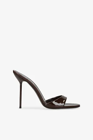 PARIS TEXAS Womens Lidia Patent-Leather Mules