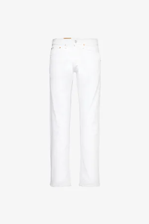 Ralph Lauren Mens The Sullivan Brand-Embroidery Tapered-Leg Slim-Fit Stretch-Denim Jeans