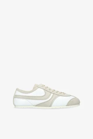 DRIES VAN NOTEN Womens Dustin Stripe Suede Low-Top Trainers