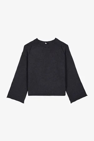 The Kooples Womens Wide-Sleeved Relaxed-Fit Wool Jumper