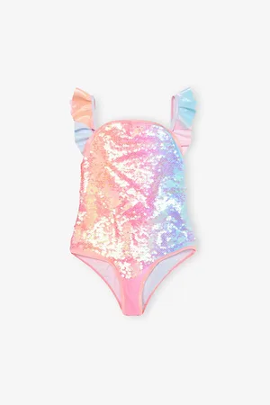 Billieblush Sequin Hologram Swimsuit 4-10 Years