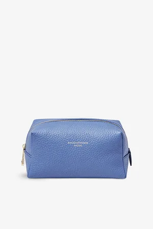 ASPINAL OF LONDON Womens London Grained Leather Makeup Bag