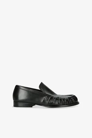DRIES VAN NOTEN Womens Low-Heel Leather Loafers