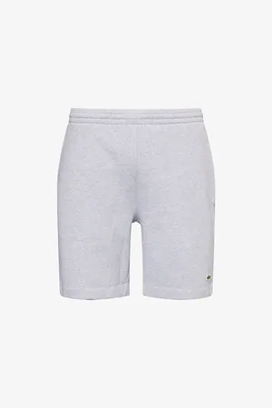 Lacoste Mens Two-Slip-Pockets Brand-Patch Mid-Rise Cotton-Blend Shorts