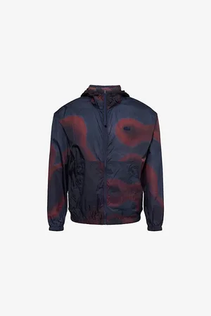 Lacoste Mens Hooded Two-Zip-Pockets Regular-Fit Woven Jacket