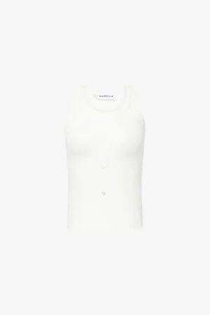 MARELLA Womens x Emily Ratajkowski Scoop-Neck Knitted Top