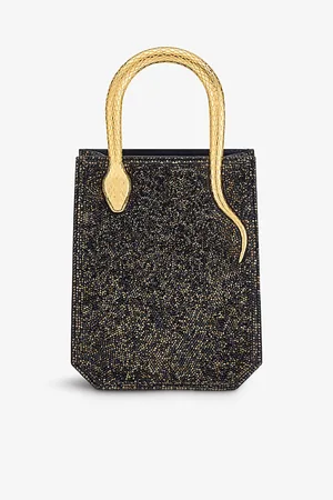 Bvlgari Womens Serpenti Suede Tote Bag