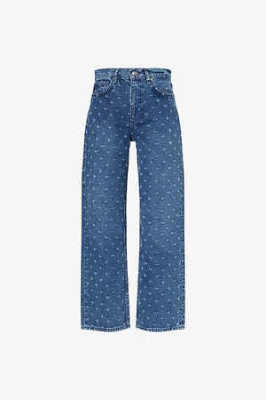 RAG&BONE Womens Shea High-Rise Ankle Straight-Leg Denim Jeans