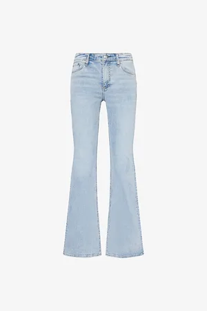 RAG&BONE Womens Dahlia Mid-Rise Flared-Leg Stretch-Denim Jeans