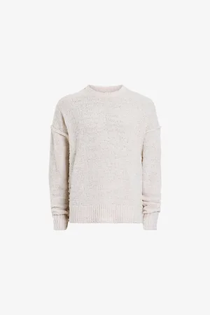 AllSaints Mens Chillion Dropped-Shoulder Wool-Blend Jumper