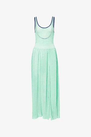 PH5 Womens Brassica Crochet Tank Cotton-Blend Knitted Maxi Dress