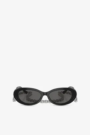 Tiffany & Co. Womens Tf4221 Oval-Frame Acetate Sunglasses