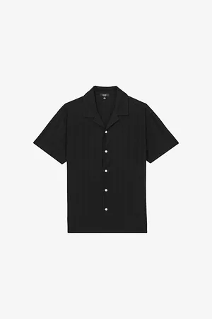 Reiss Mens Sampson Camp-Collar Cotton Shirt