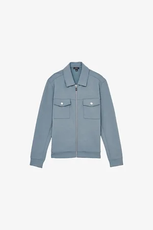 Reiss Mens Medina Zip-Up Jersey Overshirt