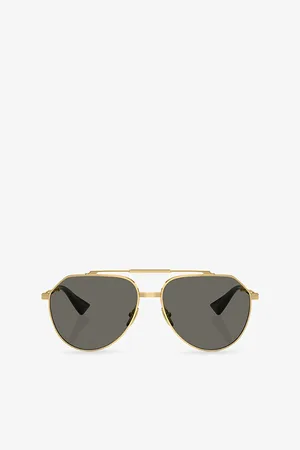 Dolce & Gabbana Womens Dg2302 Aviator-Frame Metal Sunglasses