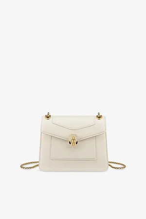 Bvlgari Womens Serpenti Forever Day-To-Night Small Leather Shoulder Bag