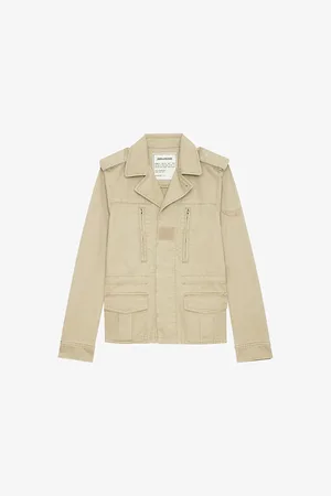 Zadig & Voltaire Womens Klimi Notch-Collar Cotton Jacket
