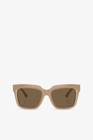 Burberry Womens Be4419 Square-Frame Acetate Sunglasses