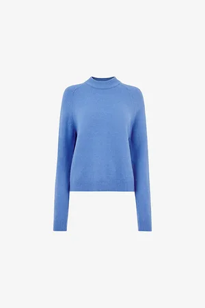 Whistles Womens Crew-Neck Long-Sleeve Stretch-Wool Jumper