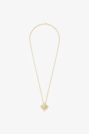 Boucheron Womens Serpent Bohème 18ct Yellow-Gold and 0.80ct Brilliant-Cut Diamond Pendant Necklace