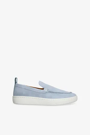 Lanvin Mens Cruiser Suede Moccasins