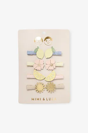 MIMI & LULA Amalfi Pack Of Eight Mini Hair Clips