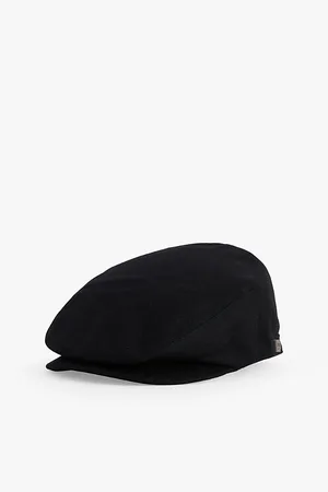 Barbour Mens Redshore Logo-Patch Wool-Blend Felt Cap