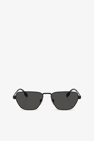 Burberry Be3146 Irregular-Frame Metal Sunglasses