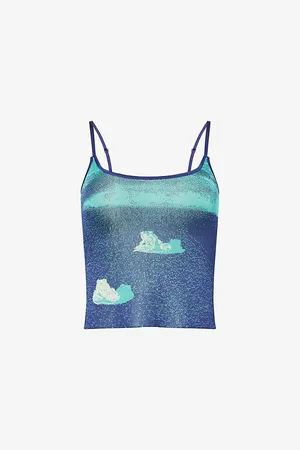 PH5 Womens Shasta Lake Print Knitted Tank Top