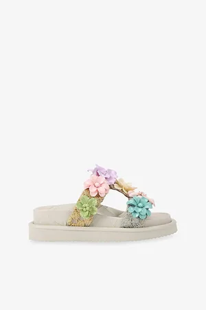 Kurt Geiger Womens Orson Flower Woven Sandals