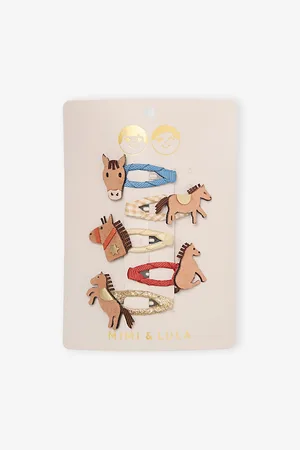 MIMI & LULA Pony Mini Pack Of Five Fabric Hair Clips