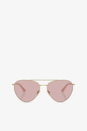 Jimmy Choo Womens Jc4002B Pilot-Frame Steel Sunglasses