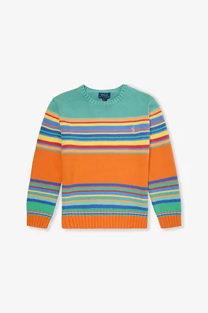 Ralph Lauren Striped Round-Neck Cotton Jumper