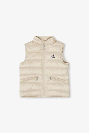 Moncler Gui Logo-Patch Shell-Down Puffer Gilet 4-14 Years