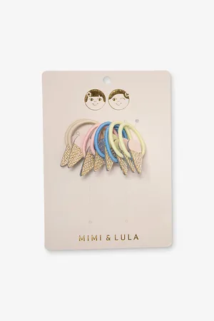 MIMI & LULA Ice Cream Ponies Pack Of Eight Elasticated Hair Ties