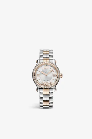 Chopard Happy Sport 278608-6004 18ct Rose-Gold, Stainless Steel and Diamond Automatic Watch