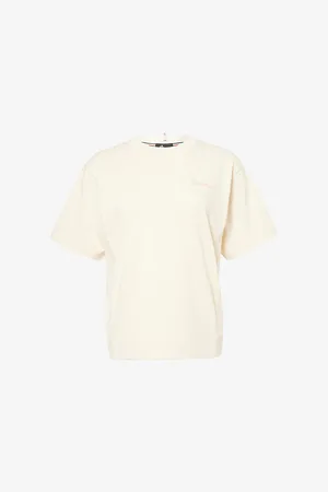Moncler Womens Logo-Print Short-Sleeve Cotton-Jersey T-Shirt