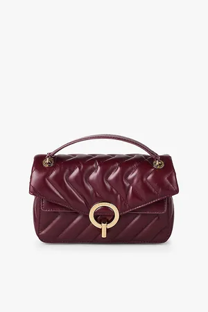 Sandro Womens Yza Small Leather Shoulder Bag