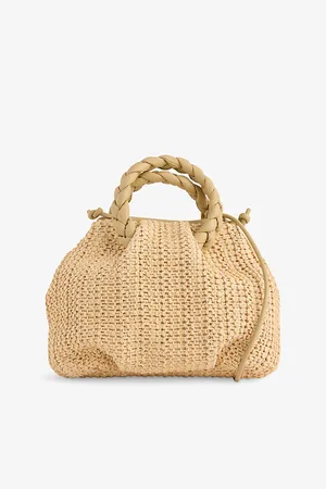 Hereu Womens Bombon Medium Raffia Shoulder Bag