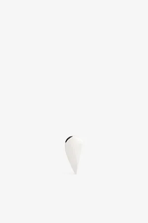 Alaïa Womens Demi Coeur Brass Earrings