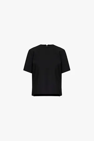 Stella McCartney Womens Round-Neck Relaxed-Fit Knitted Top
