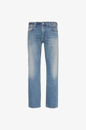 Citizens of Humanity Mens Elijah Five-Pockets Straight-Leg Relaxed-Fit Denim-Blend Jeans
